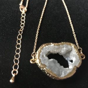 14k Gold Plated Druzy Geode